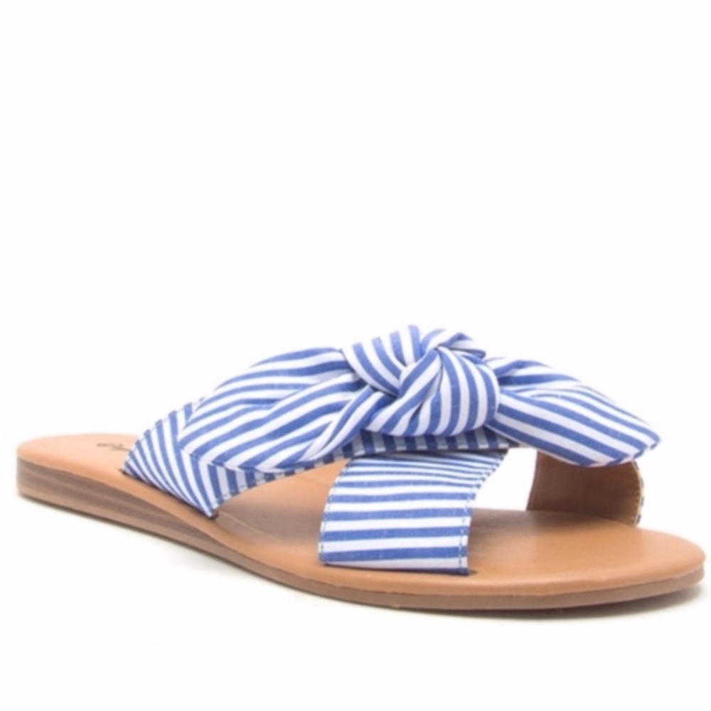 JAXXY Slip on Sandals - Blue       - Picture 2 of 5